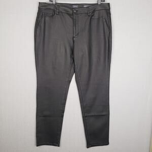 J. Jill Womens Size 14 Slim Ankle Pants Black Trousers Office Career Classic NWT